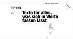 Desktop Screenshot of copywrite.ch