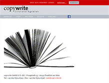 Tablet Screenshot of copywrite.de
